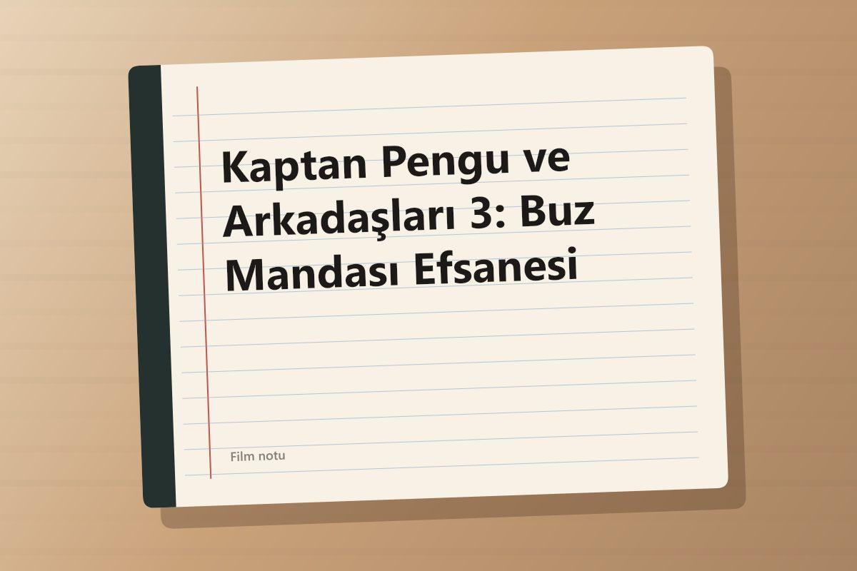 Kaptan Pengu ve Arkadaşları 3: Buz Mandası Efsanesi kapağı
